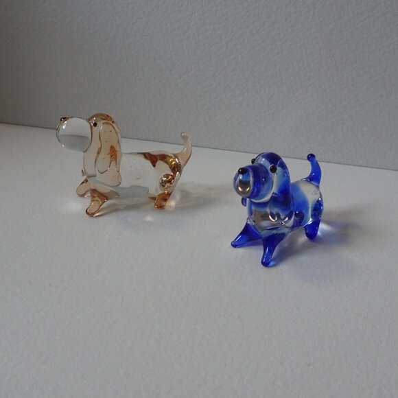 Miniature Blown Glass Dogs - Picture 4 of 5